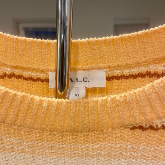 ALC striped sweater. Runs on the smaller side. No tears, odors, or stains. - Picture 3 of 4